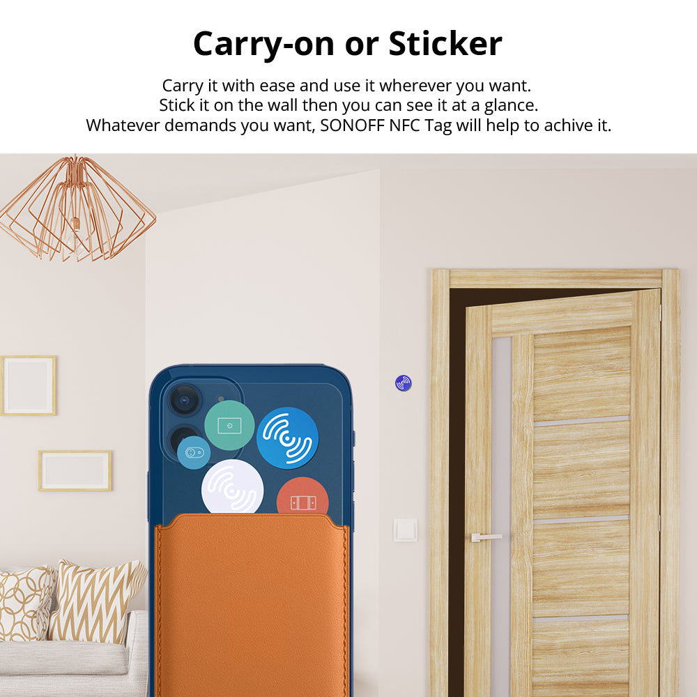 SONOFF NFC-Tag Smart Home NFC Tag Sticker with Card Portable NFC Sticker