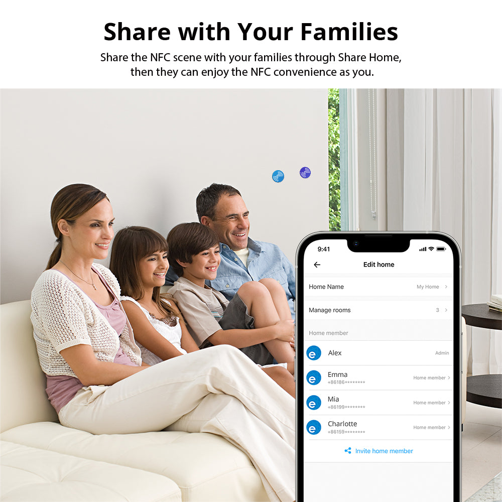 SONOFF NFC-Tag Smart Home NFC Tag Sticker with Card Portable NFC Sticker