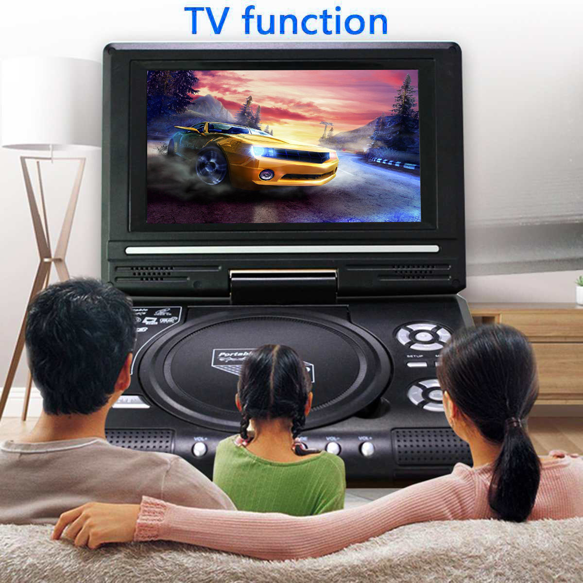 7.8 inch HD LCD Screen Portable DVD with TV Player Support SD MMC Card Game Function USB Port