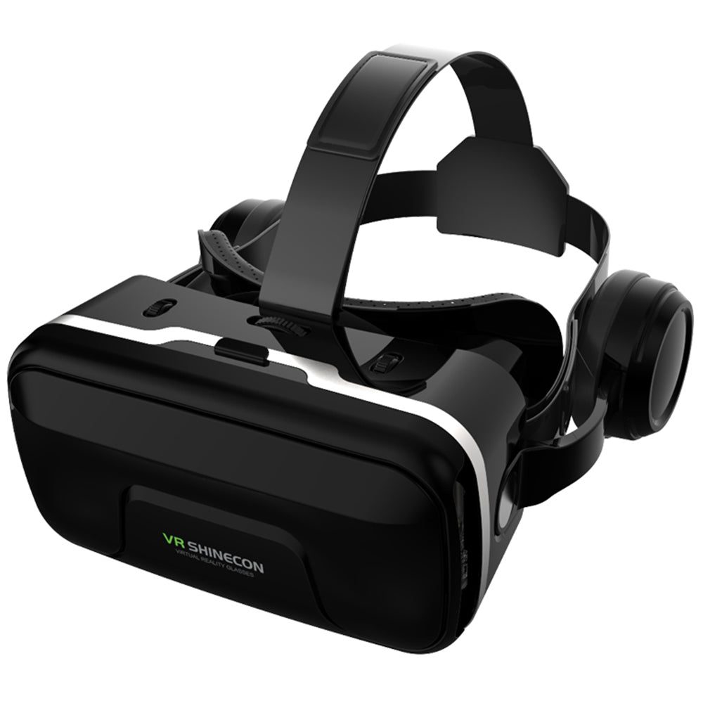 VR SHINECON G04EA VR Glasses Headset 3D Virtual Reality Movies Glasses Compatible for 4''-6'' Cell Phone