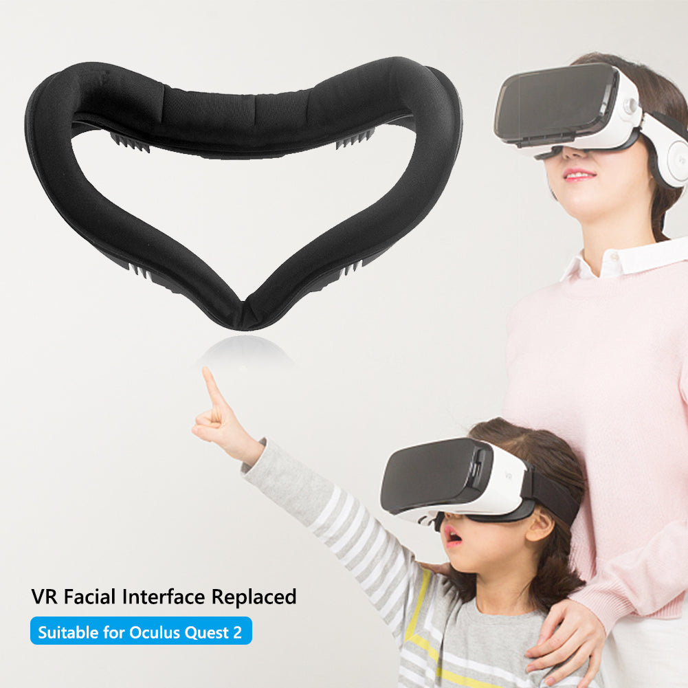 For Oculus Quest 2 Light Blocking VR Facial Interface Replacement Face Pad Anti-sweat Eye Mask Cover VR Glasses Accessories
