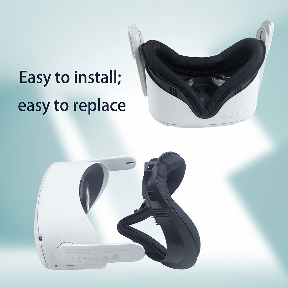 For Oculus Quest 2 Light Blocking VR Facial Interface Replacement Face Pad Anti-sweat Eye Mask Cover VR Glasses Accessories