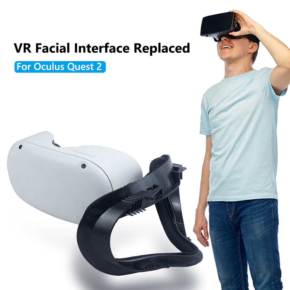 For Oculus Quest 2 Light Blocking VR Facial Interface Replacement Face Pad Anti-sweat Eye Mask Cover VR Glasses Accessories