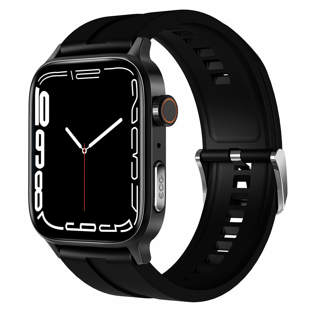 GT22 Men Women Smart Watch Heart Rate ECG PPG Bluetooth Call 1.85 Stroke Health Warning Smartwatch for Android iOS Silver