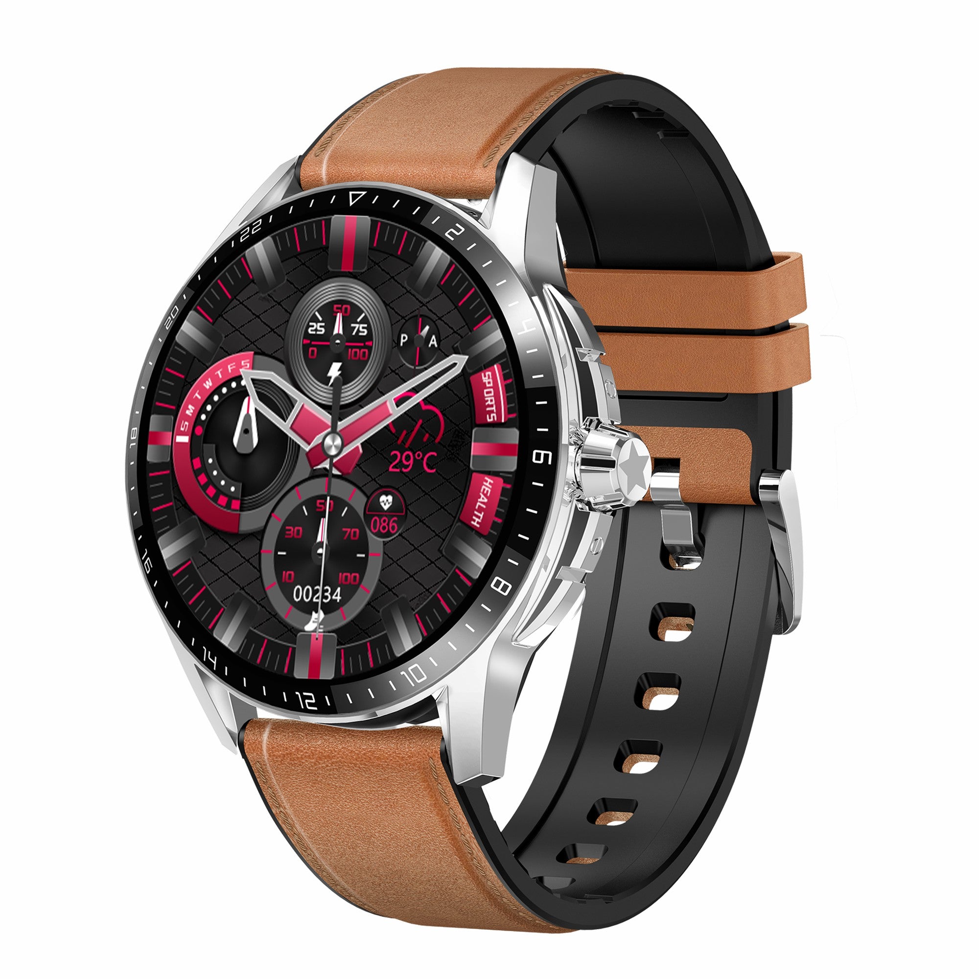 GT4 Pro 1.47-inch Touch Screen Smart Watch Bluetooth Call Dynamic Heart Rate Monitor Wristwatch
