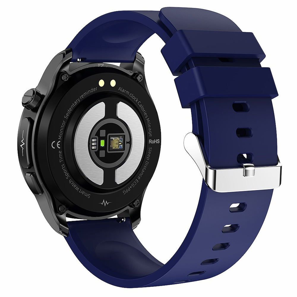 E420 1.39-inch Smart Watch Water Resistant Fitness Bracelet with ECG PPG Blood Pressure Heart Rate Monitoring Silicone Strap