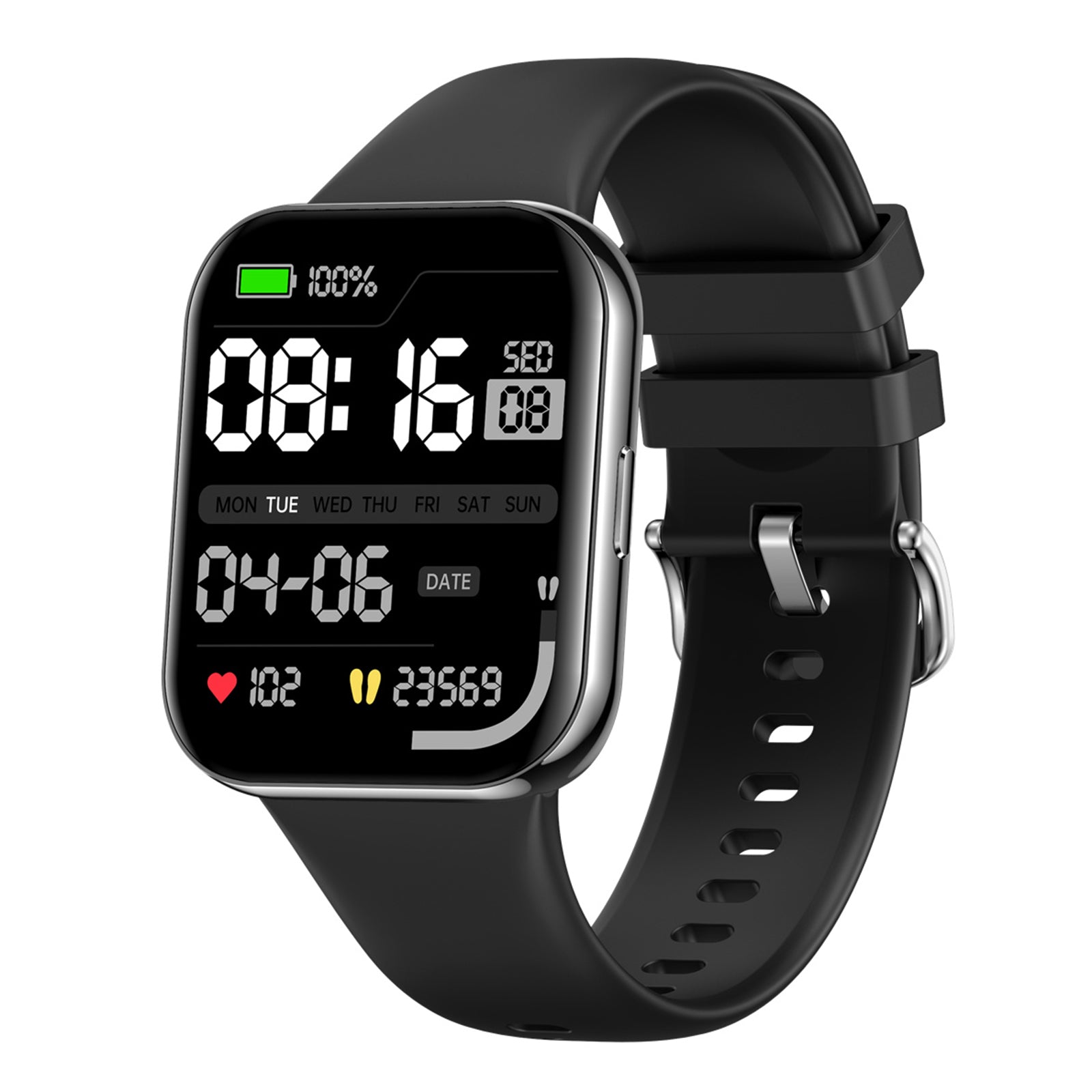 L29 1.85 Large Screen Bluetooth Calling Smart Watch Multiple Sport Modes Fitness Watch with Health Monitoring Black