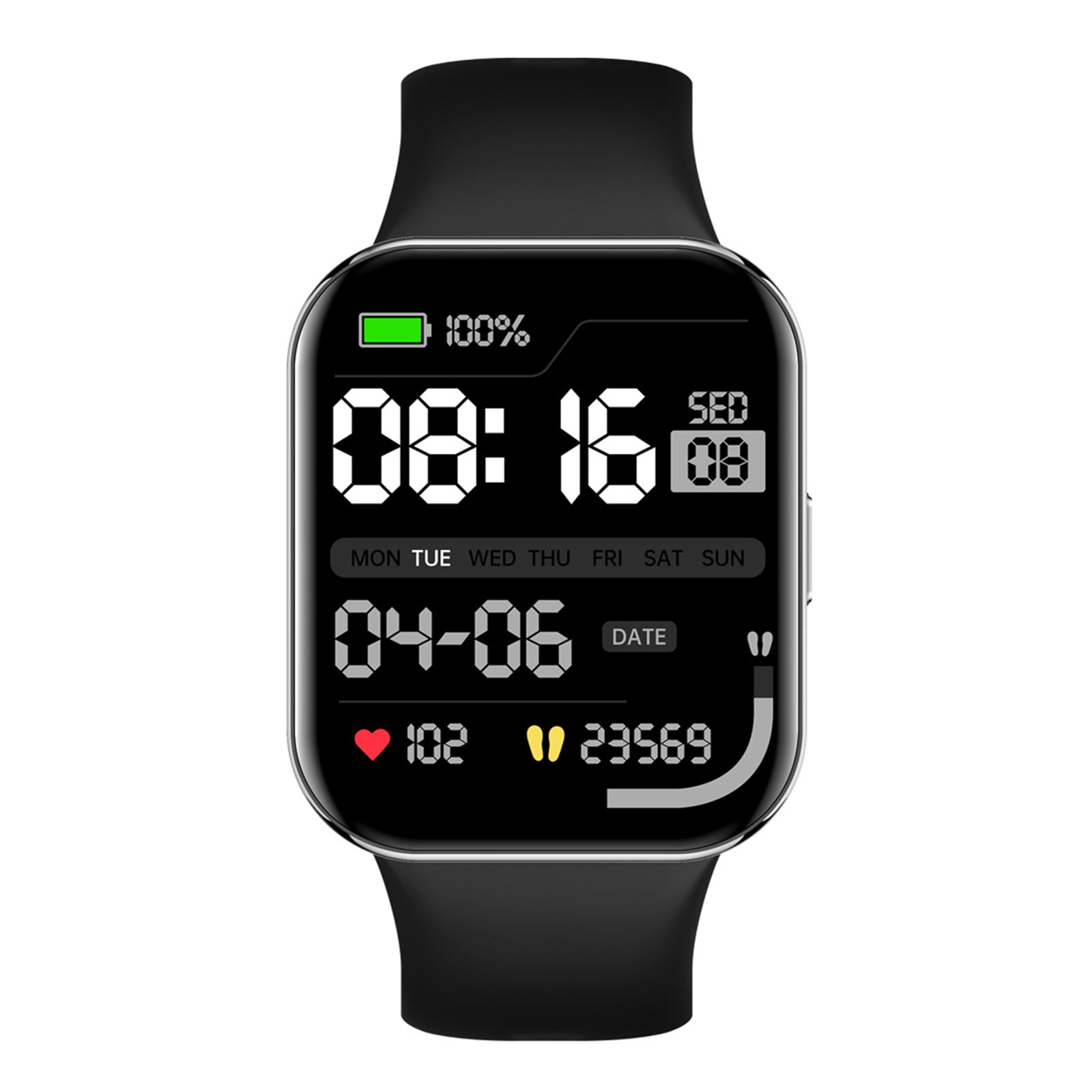 L29 1.85 Large Screen Bluetooth Calling Smart Watch Multiple Sport Modes Fitness Watch with Health Monitoring Black