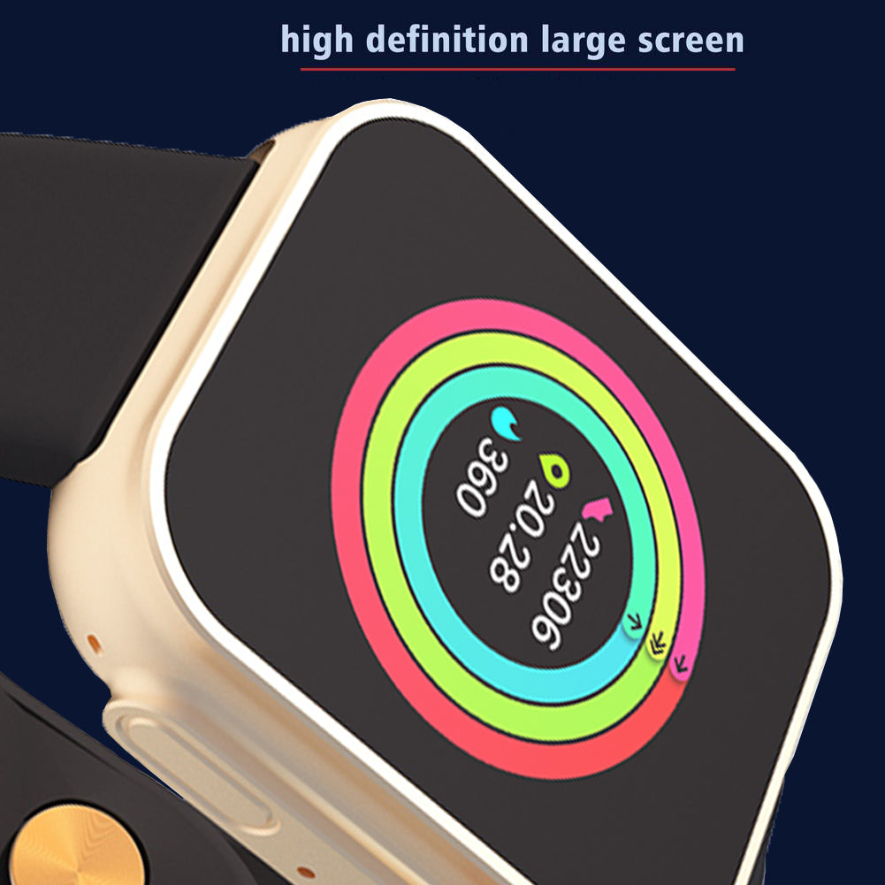 D20ultra 1.44 Screen Smart Watch Multiple Sports Modes Fitness Watch with Heart Rate Monitoring Gold