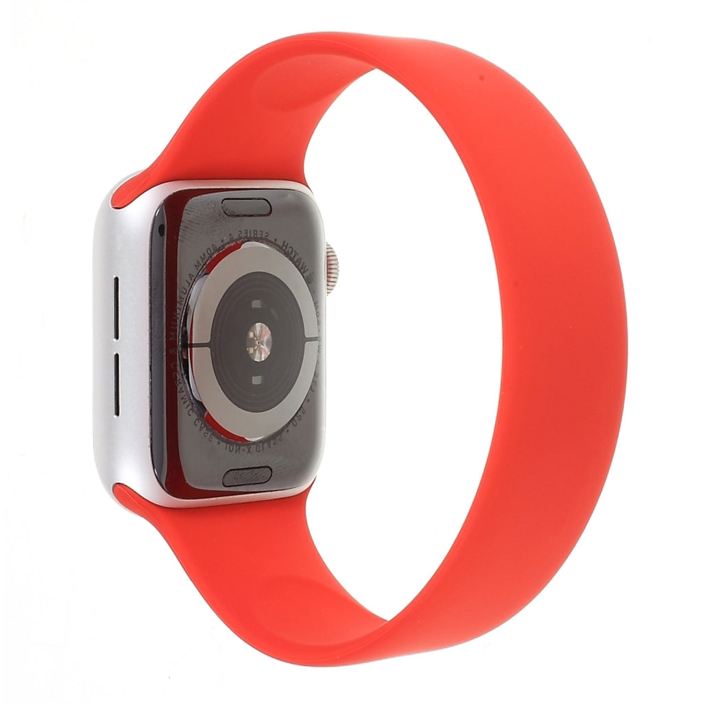 Elasticity Silicone Smart Watch Strap (Size: L) for Apple Watch Series 9 8 7 41mm SE (2023) SE(2022) SE 6 5 4 40mm 3 2 1 38mm Size: L