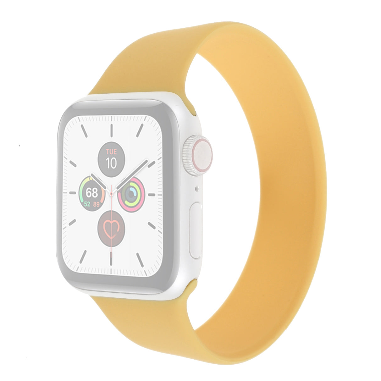 Elasticity Silicone Smart Watch Strap (Size: L) for Apple Watch Series 9 8 7 41mm SE (2023) SE(2022) SE 6 5 4 40mm 3 2 1 38mm Size: L
