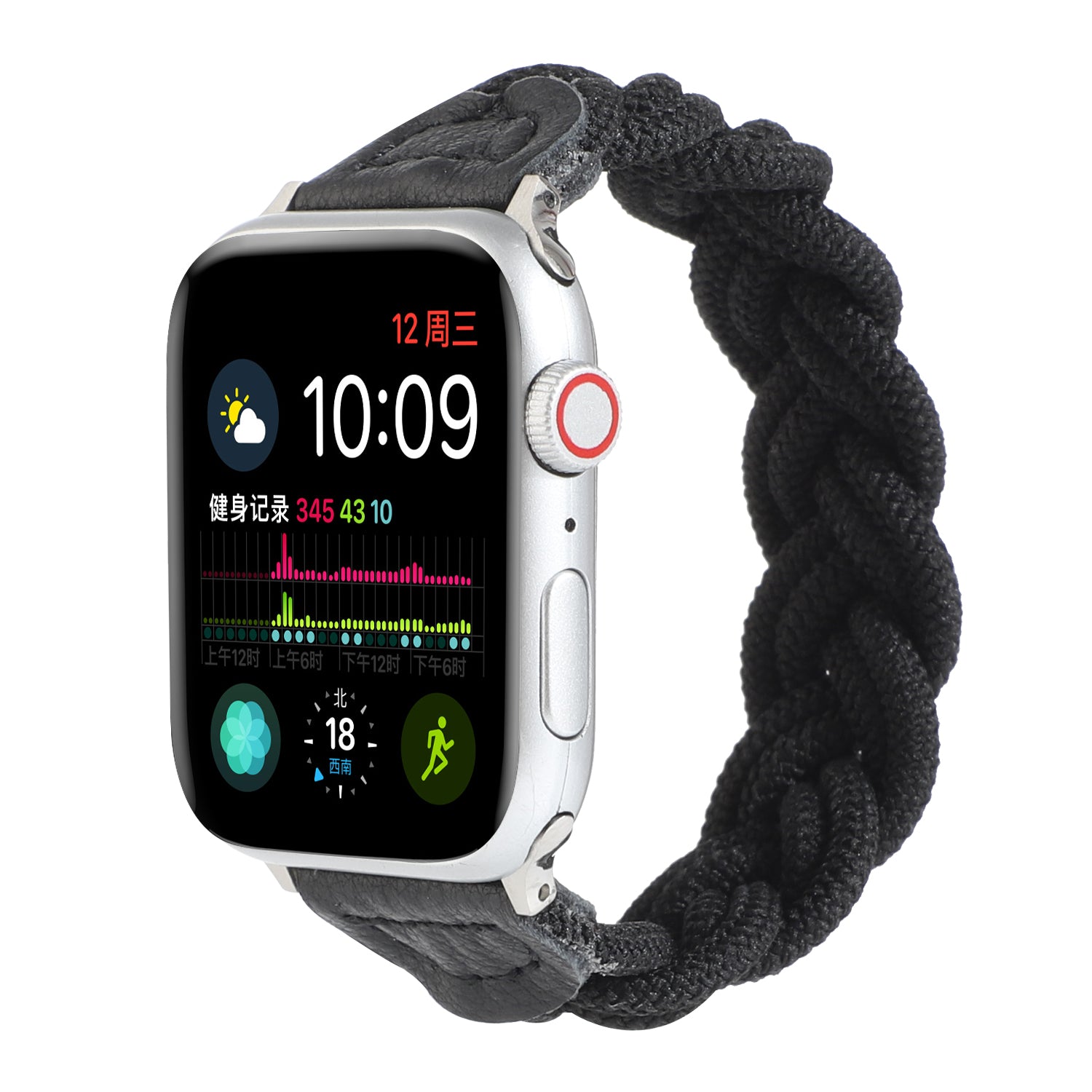 Elastic Woven Design Watch Band Replacement Watch Strap for Apple Watch Ultra 49mm Ultra 2 49mm Series 9 45mm SE (2023) 44mm Series 8 7 45mm 6 5 4 SE SE (2022) 44m Series 3 2 1 42mm