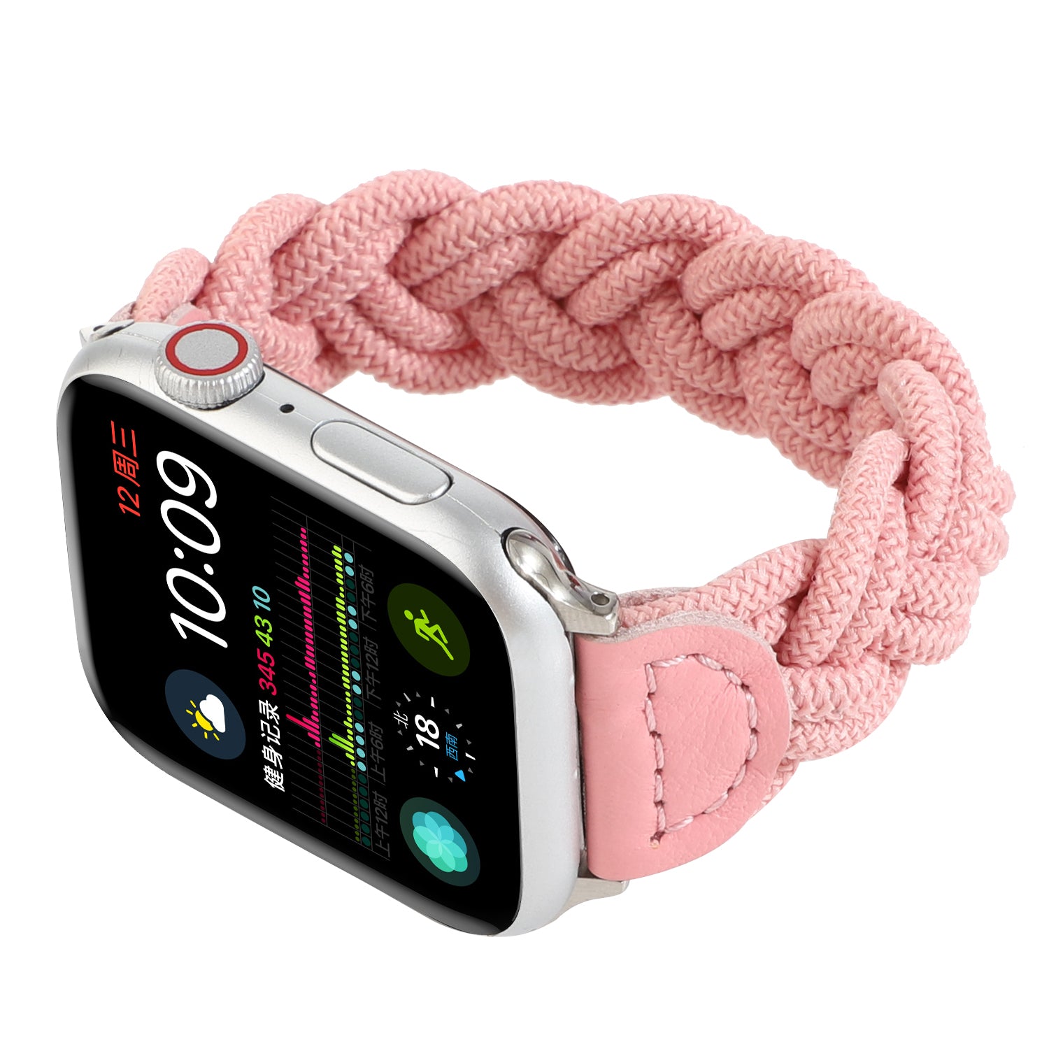 Elastic Woven Design Watch Band Replacement Watch Strap for Apple Watch Ultra 49mm Ultra 2 49mm Series 9 45mm SE (2023) 44mm Series 8 7 45mm 6 5 4 SE SE (2022) 44m Series 3 2 1 42mm