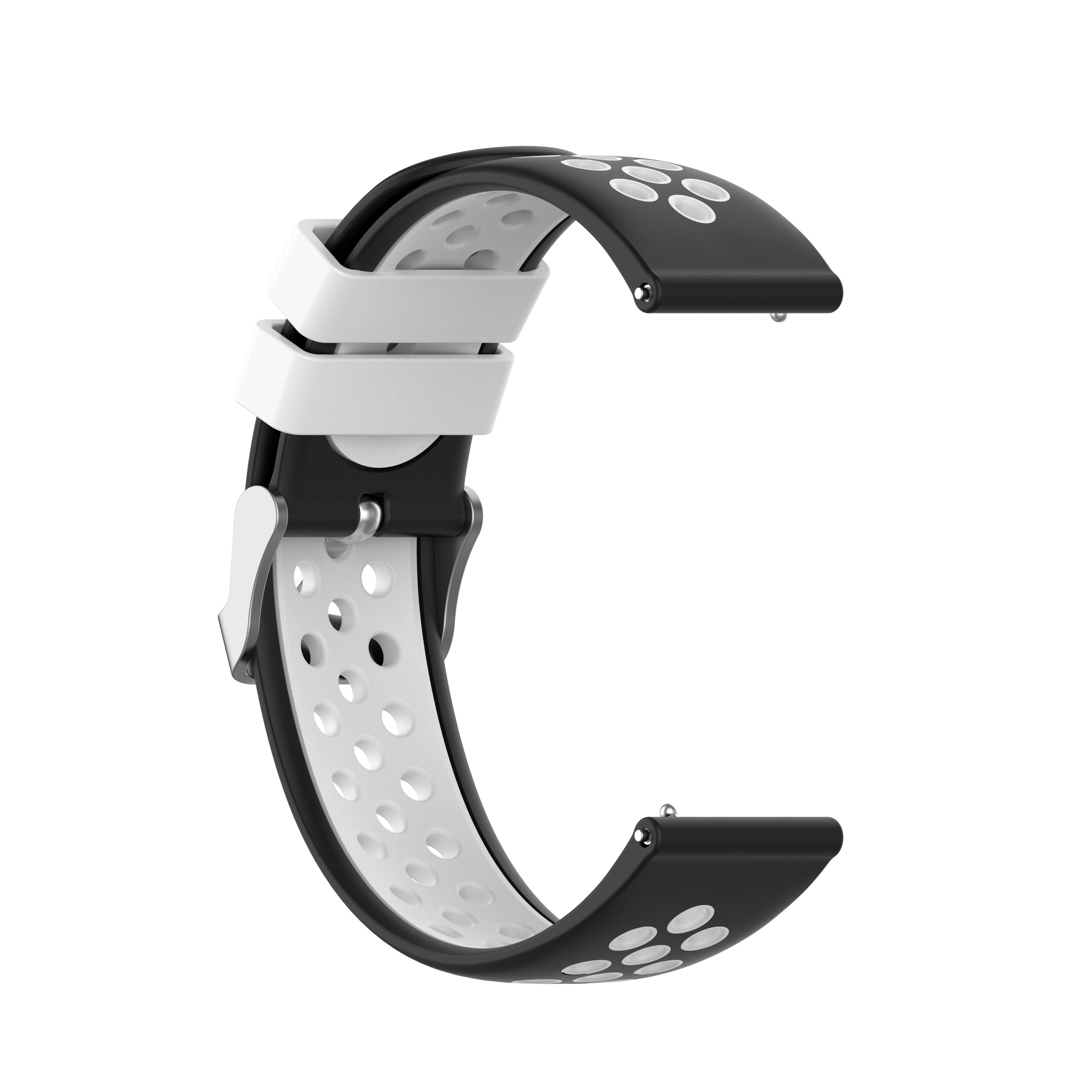 Dobbeltfarvet blød silikone Smart Watch erstatningsrem 22 mm til HUAWEI Watch GT2 46 mm