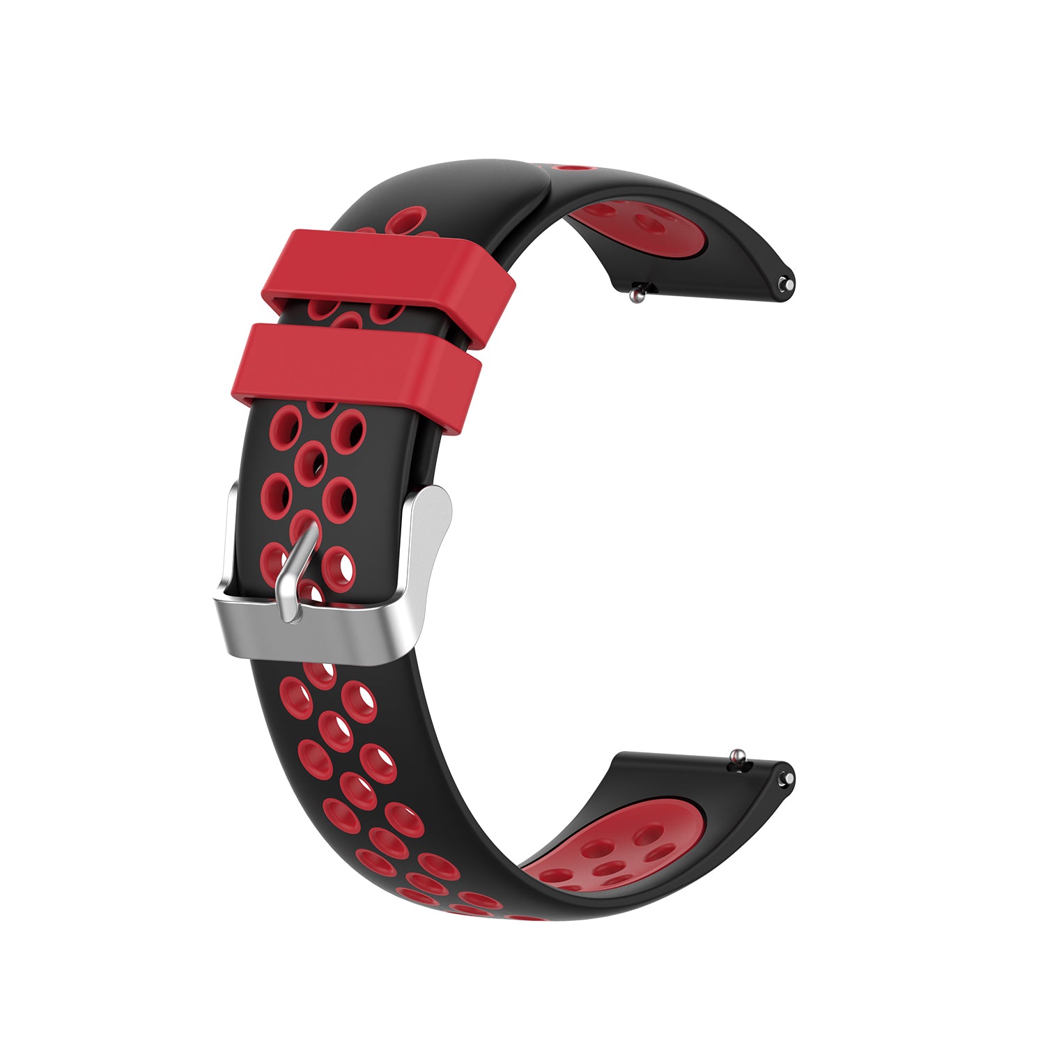 Dobbeltfarvet blød silikone Smart Watch erstatningsrem 22 mm til HUAWEI Watch GT2 46 mm