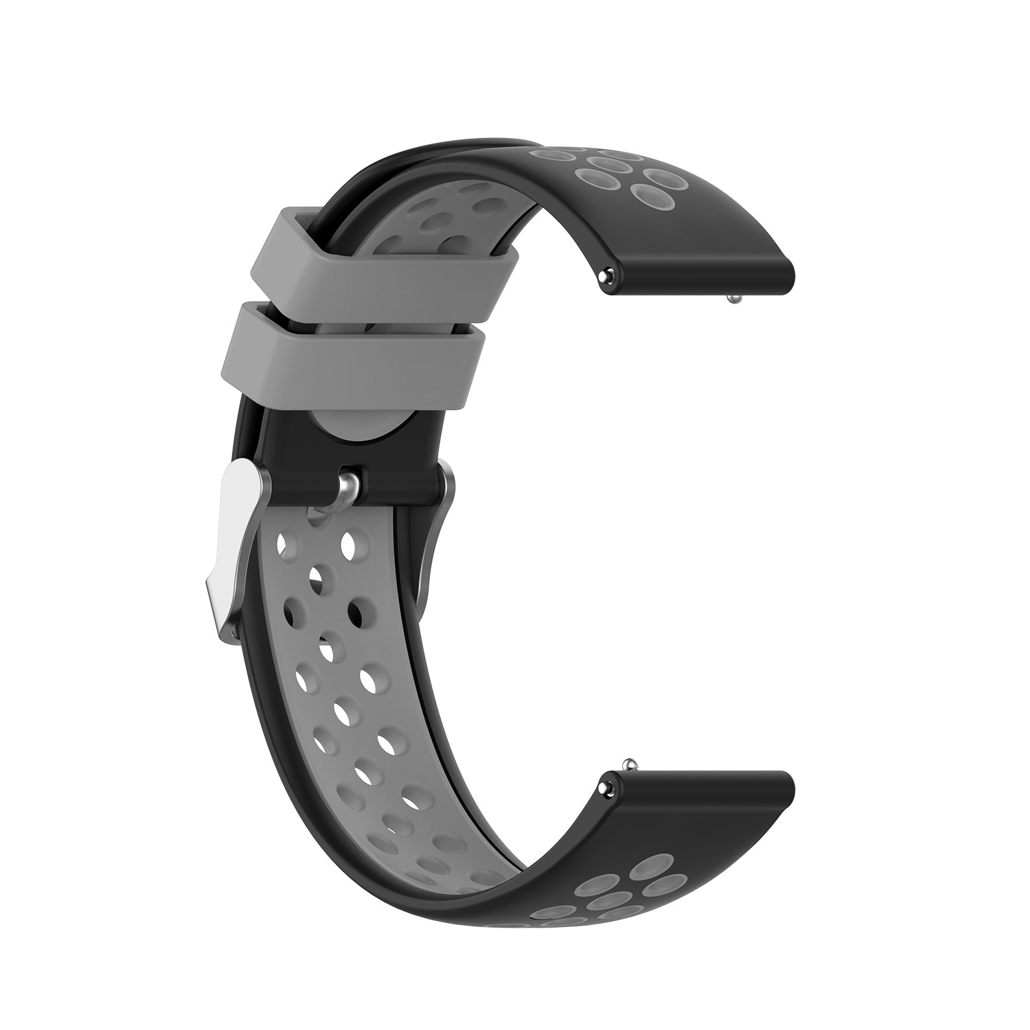 Dobbeltfarvet blød silikone Smart Watch erstatningsrem 22 mm til HUAWEI Watch GT2 46 mm