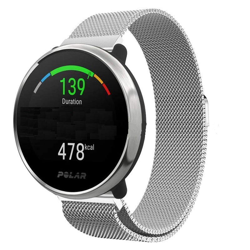 20mm Milanese Mesh Loop Stainless Steel Smart Watch Band Strap Replacement for Polar Ignite