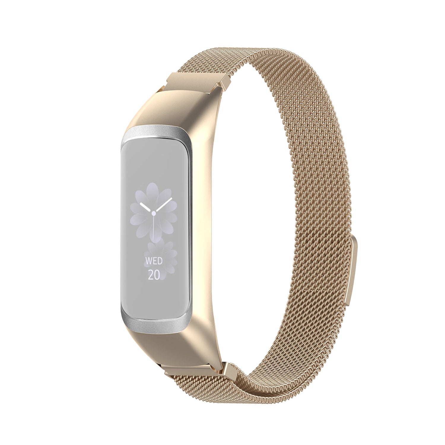 Stainless Steel Smartwatch Strap Replace Milanese Watch Band for Samsung Galaxy Fit 2 SM-R220