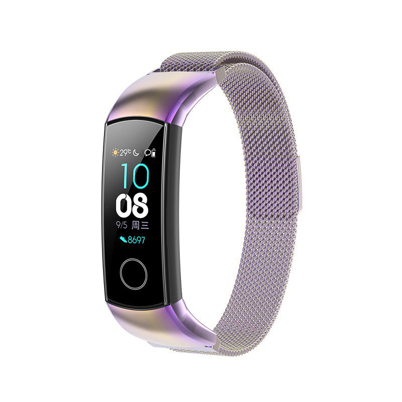 Stainless Steel Milanese Replacement Smart Watch Strap Watchband for Huawei Honor Band 5 4