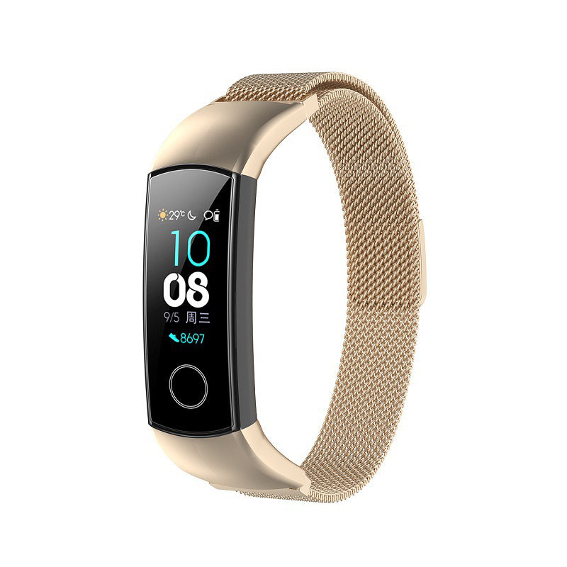 Stainless Steel Milanese Replacement Smart Watch Strap Watchband for Huawei Honor Band 5 4