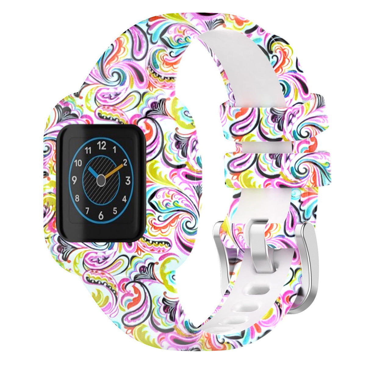 Pattern Printing Silicone Smart Watch Band Wrist Strap Replacement for Garmin Fit RJ3 Garmin Vivofit JR3