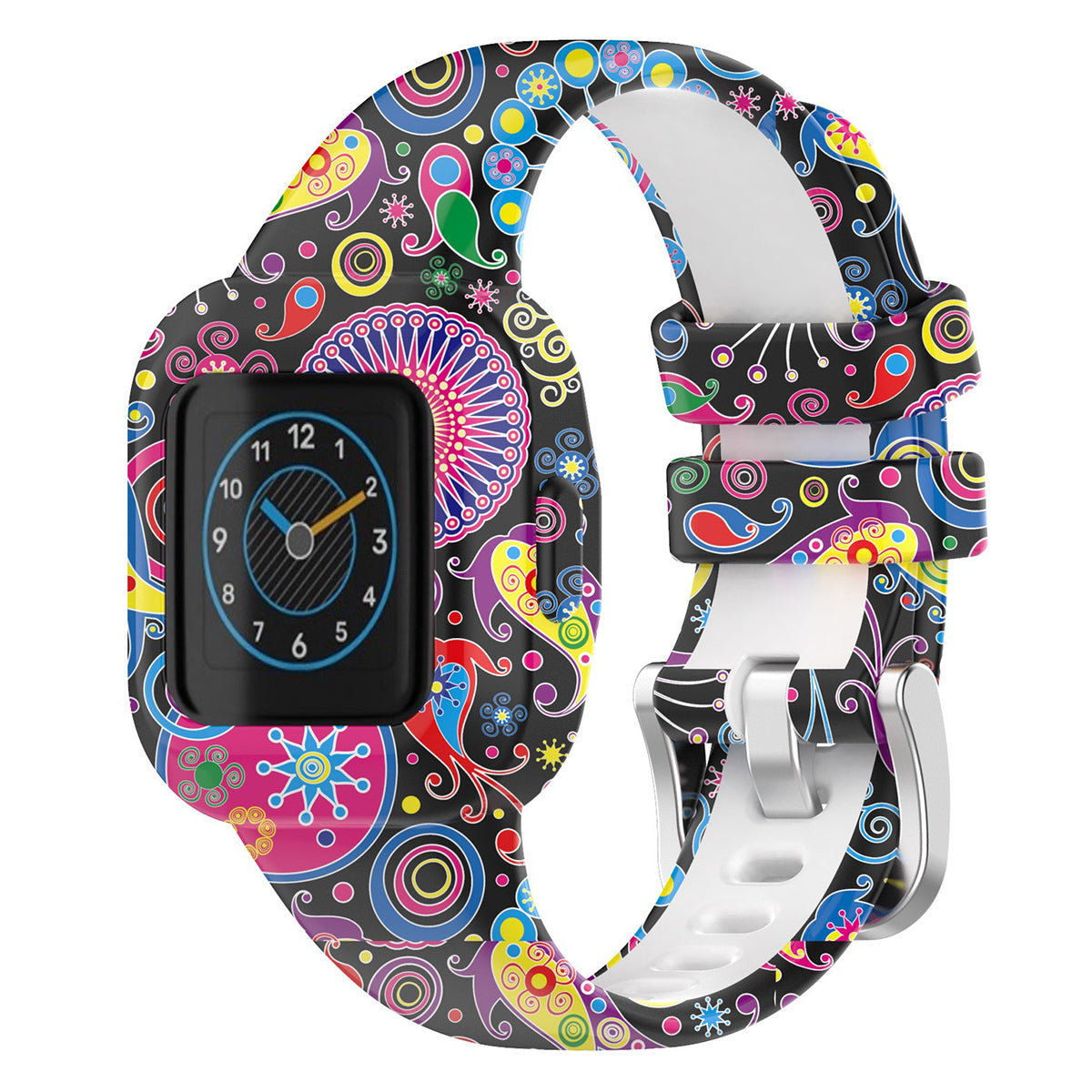 Pattern Printing Silicone Smart Watch Band Wrist Strap Replacement for Garmin Fit RJ3 Garmin Vivofit JR3