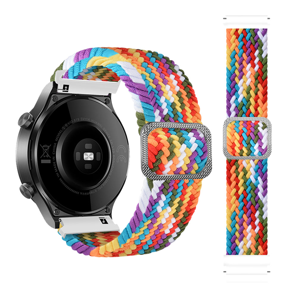 22mm Braided Rope Adjustable Watchband Replacement for Samsung Gear S3 Classic S3 Frontier Galaxy Watch 46mm
