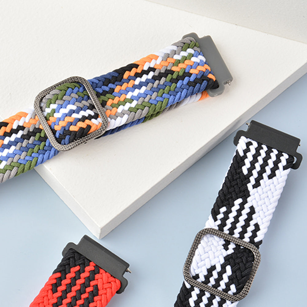 22mm Braided Rope Adjustable Watchband Replacement for Samsung Gear S3 Classic S3 Frontier Galaxy Watch 46mm