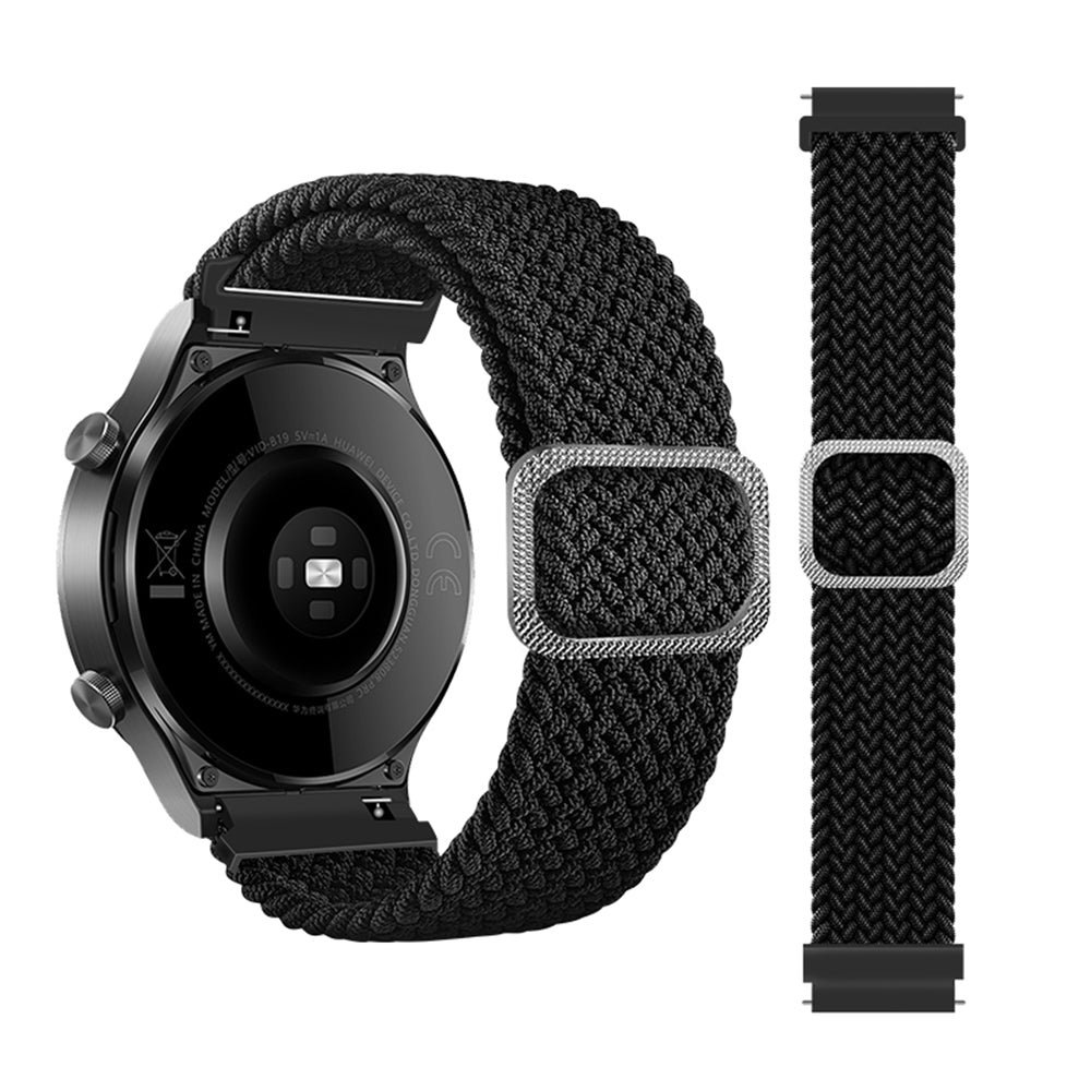 22mm Braided Rope Adjustable Watchband Replacement for Samsung Gear S3 Classic S3 Frontier Galaxy Watch 46mm