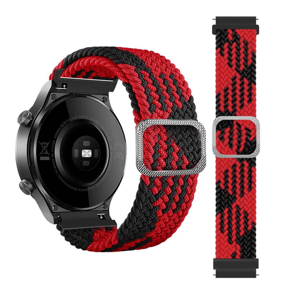 22mm Braided Rope Adjustable Watchband Replacement for Samsung Gear S3 Classic S3 Frontier Galaxy Watch 46mm