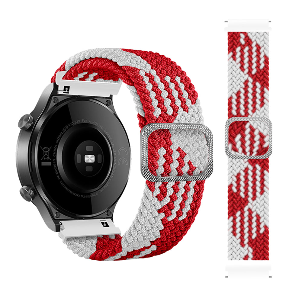 22mm Braided Rope Adjustable Watchband Replacement for Samsung Gear S3 Classic S3 Frontier Galaxy Watch 46mm