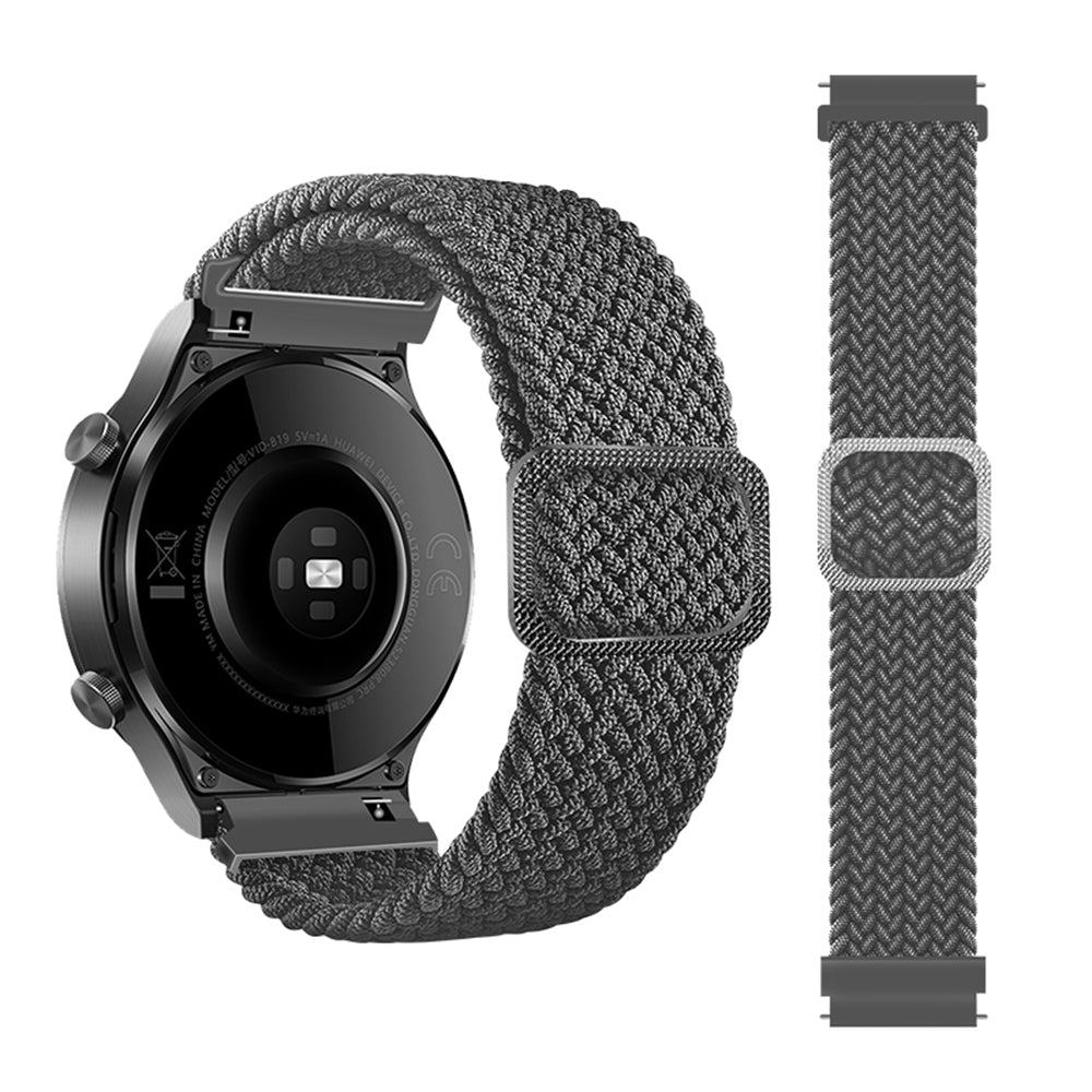 22mm Braided Rope Adjustable Watchband Replacement for Samsung Gear S3 Classic S3 Frontier Galaxy Watch 46mm