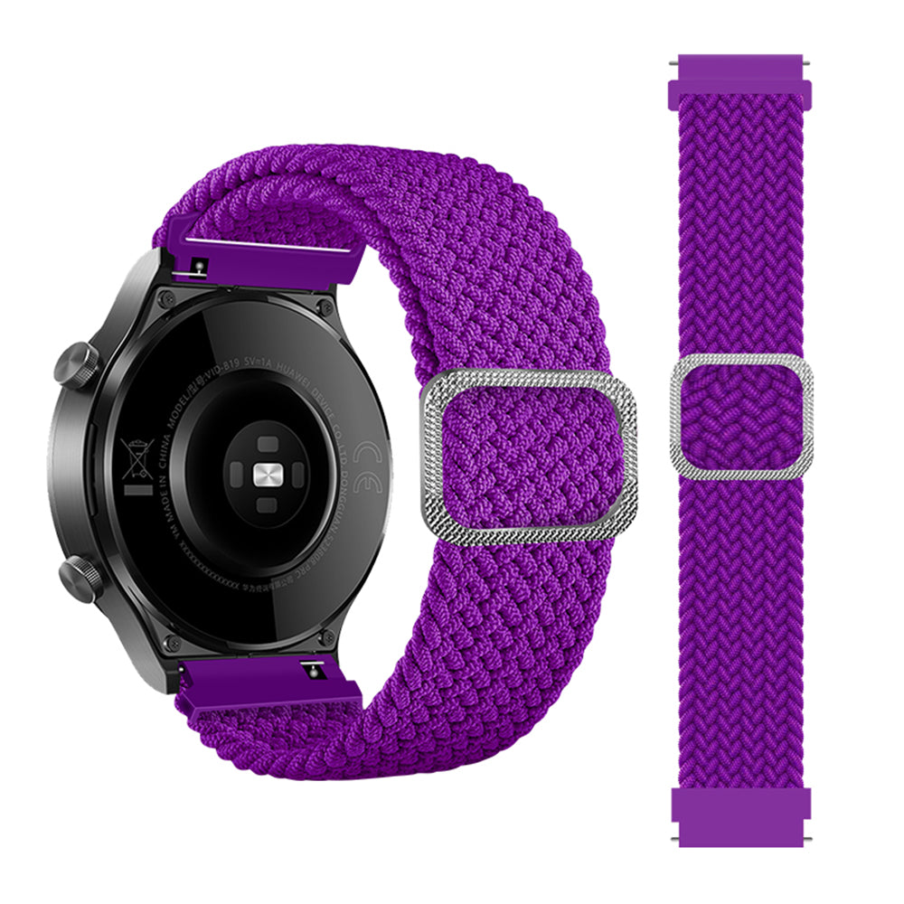 22mm Braided Rope Adjustable Watchband Replacement for Samsung Gear S3 Classic S3 Frontier Galaxy Watch 46mm