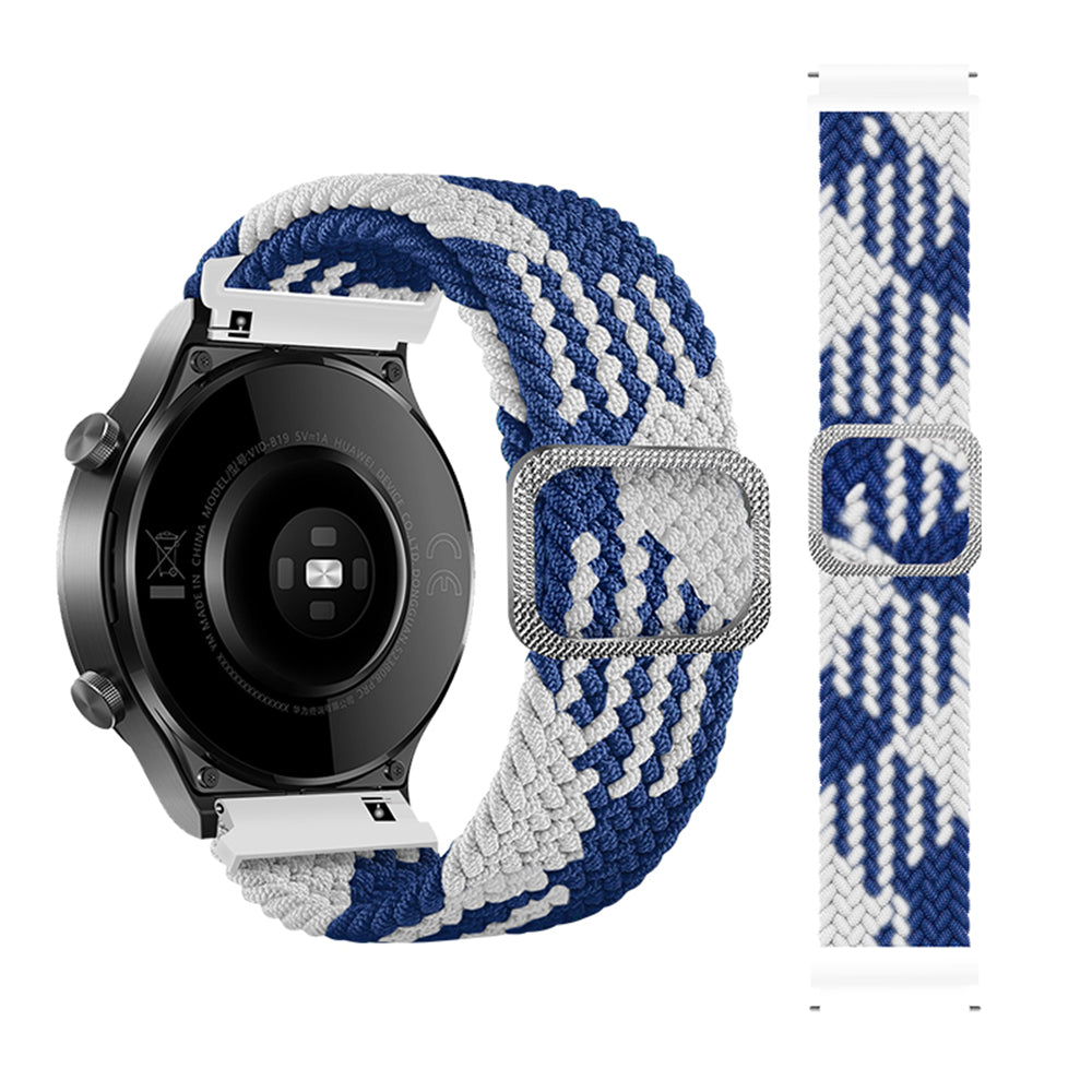 22mm Braided Rope Adjustable Watchband Replacement for Samsung Gear S3 Classic S3 Frontier Galaxy Watch 46mm