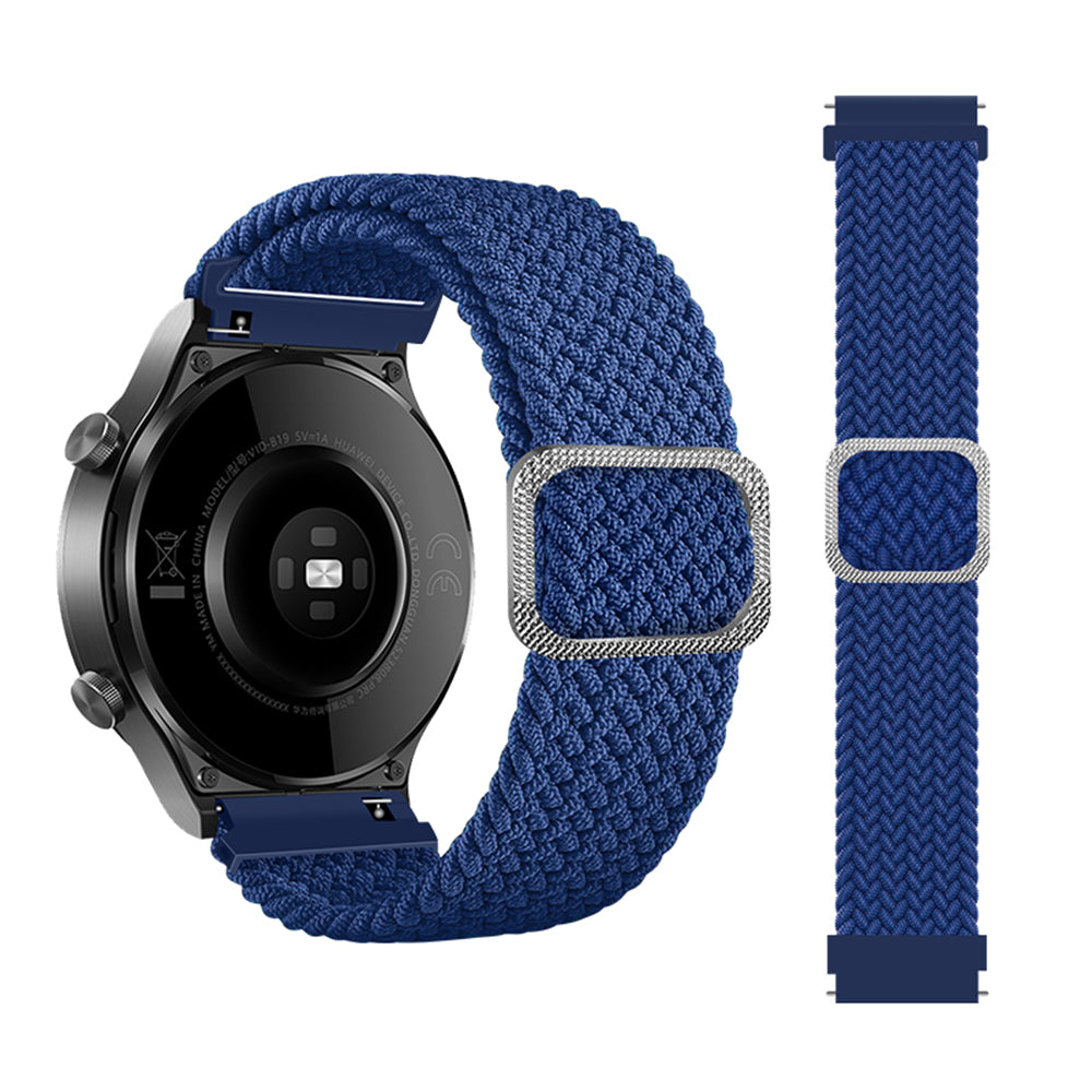 22mm Braided Rope Adjustable Watchband Replacement for Samsung Gear S3 Classic S3 Frontier Galaxy Watch 46mm