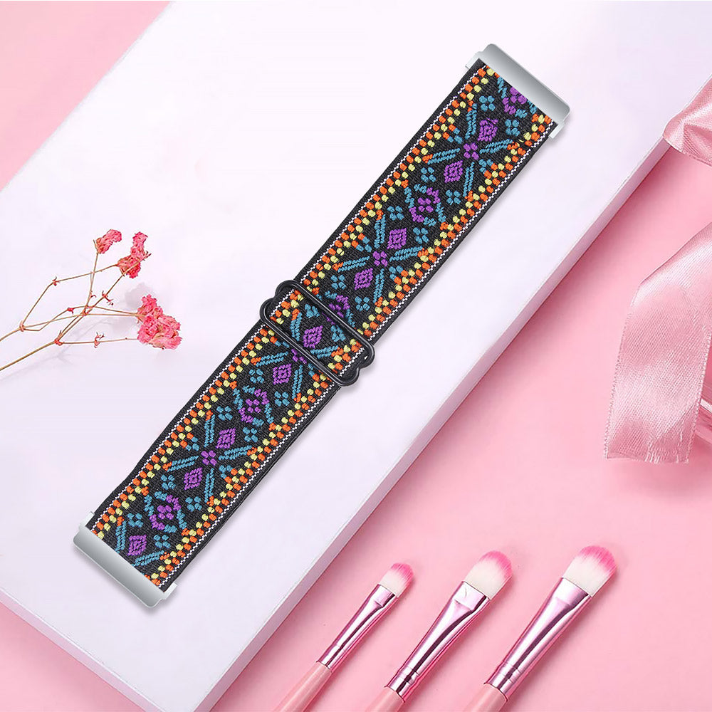 Woven Elastic Smart Watch Band Replacement Strap for Fitbit Versa Versa 2