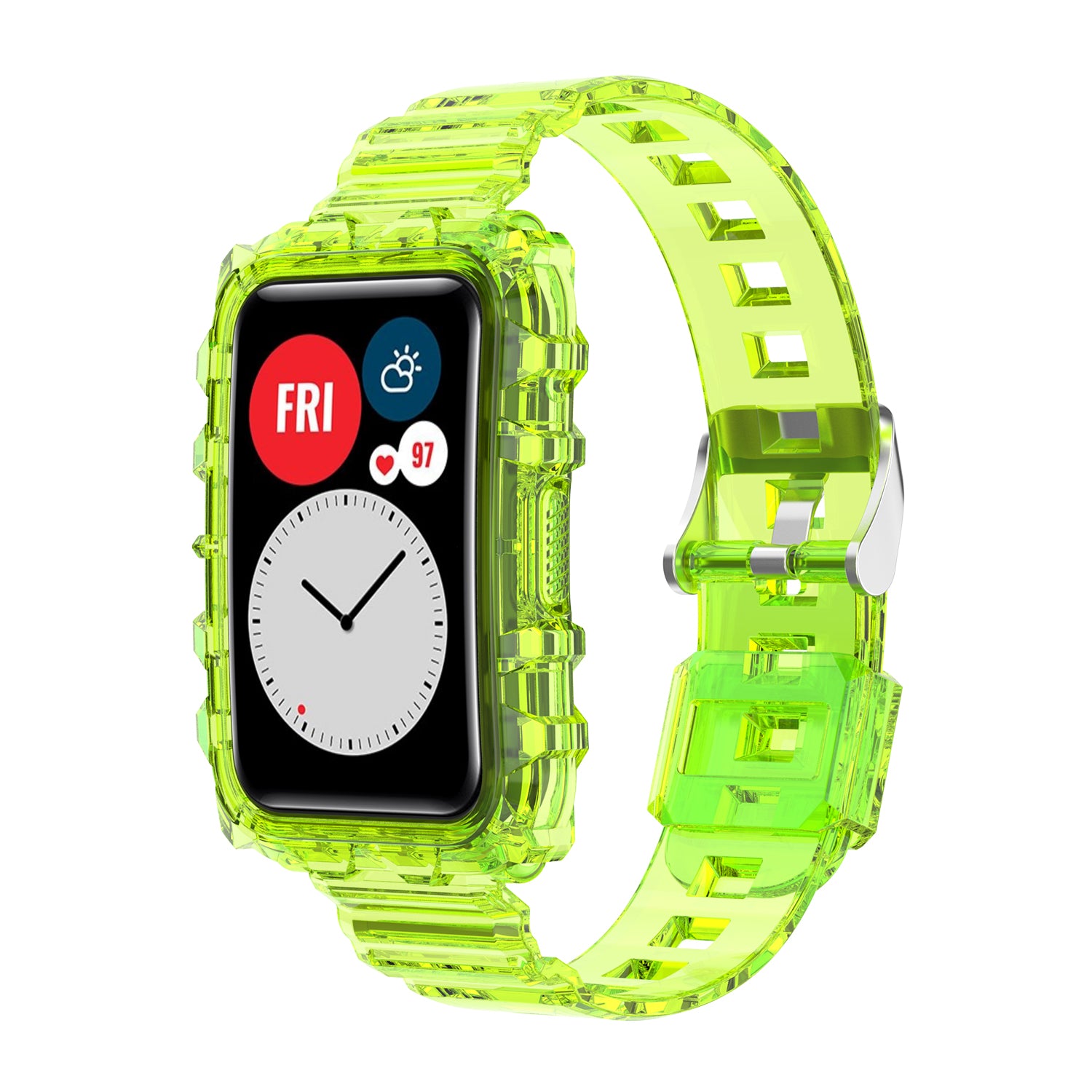 Transparent TPU Integreret Smart Watch Bånd Håndledsrem til Huawei Watch Fit Fit 2 Fit Ny One Size