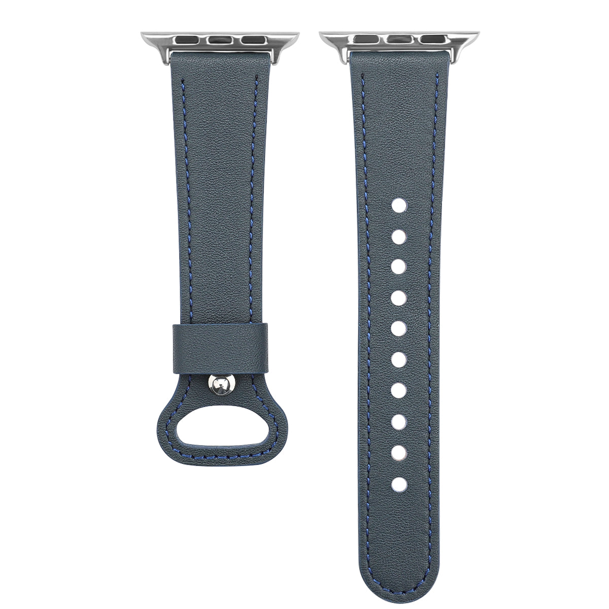 Udskiftning af premium ægte læderurrem til Apple Watch Series 9 8 7 6 SE (2023) SE(2022) 40 mm 3 2 1 38 mm