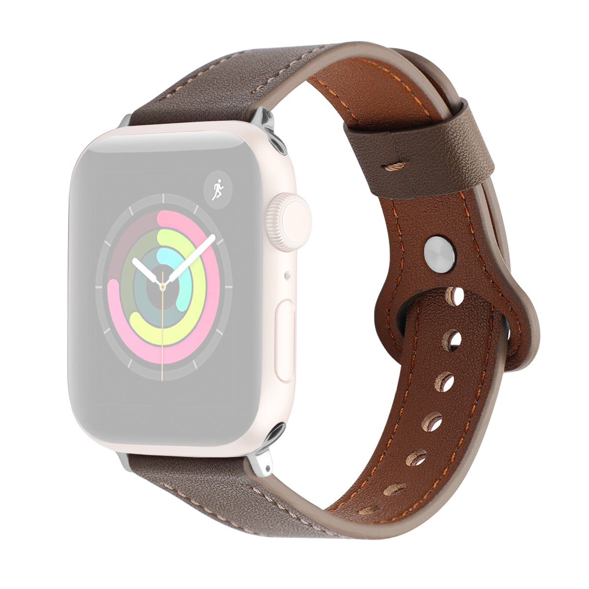 Førsteklasses ægte læderrem til Apple Watch Ultra 49mm Ultra 2 49mm Series 9 45mm SE (2023) 44mm Series 8 7 45mm Series 6 5 4 SE SE (2022) 44mm Series 3 2 1 42mm