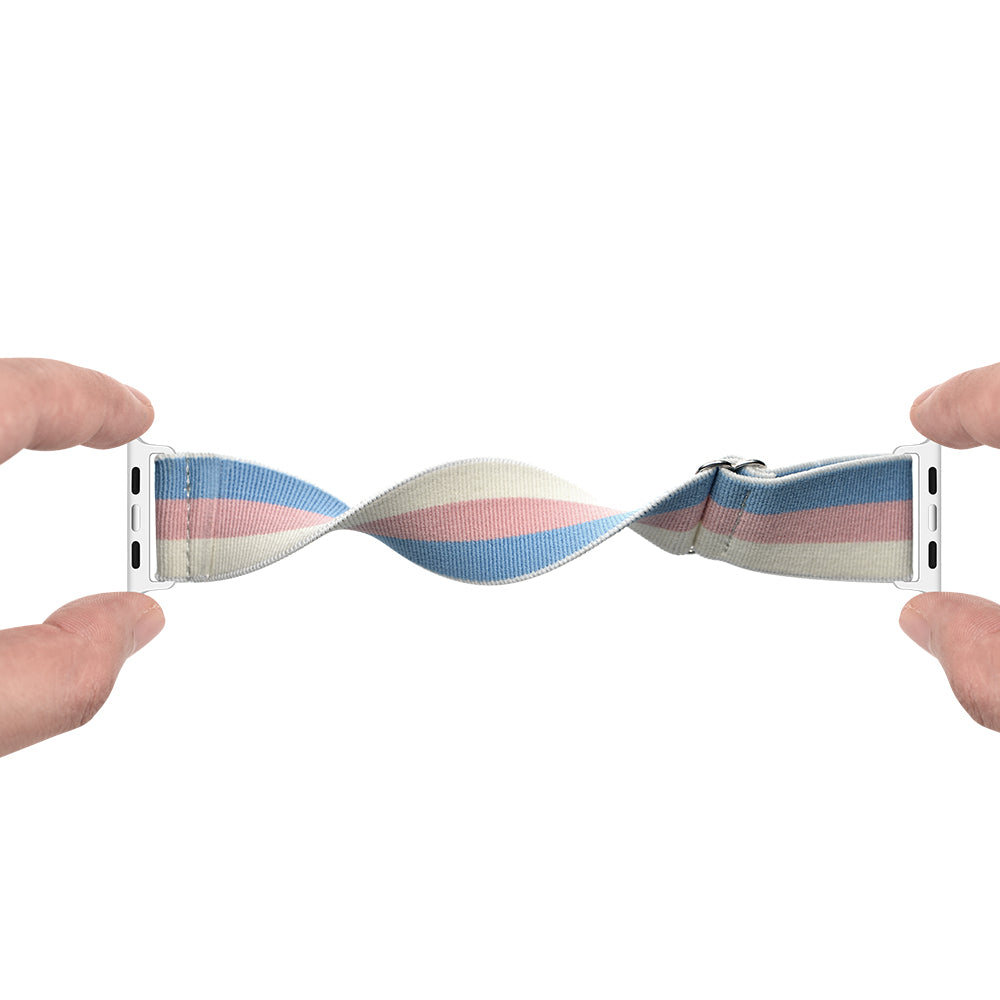 Justerbar vævet polyester urrem til Apple Watch Ultra 49mm Ultra 2 49mm Series 9 45mm SE (2023) 44mm Series 8 7 45mm Series 6 5 4 SE SE (2022) 44mm Series 3 2 1 42mm