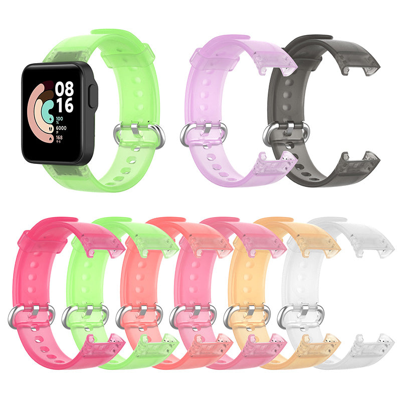 Transparent TPU Smart Watch Band Replacement Wrist Strap for Xiaomi Redmi Watch Mi Watch Lite