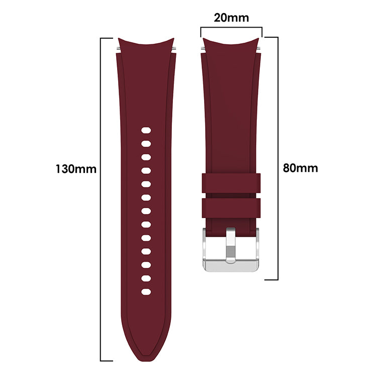 Silicone Adjustable Smart Watch Band Strap for Samsung Galaxy Watch6 40mm 44mm Watch6 Classic 43mm 47mm Watch 5 40mm 44mm 5 Pro 45mm Watch4 40mm 44mm