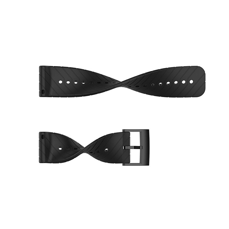 24mm Twill Texture Silicone Replacement Adjustable Smartwatch Strap Sport Band for Suunto 9 9 Baro D5 9 Copper