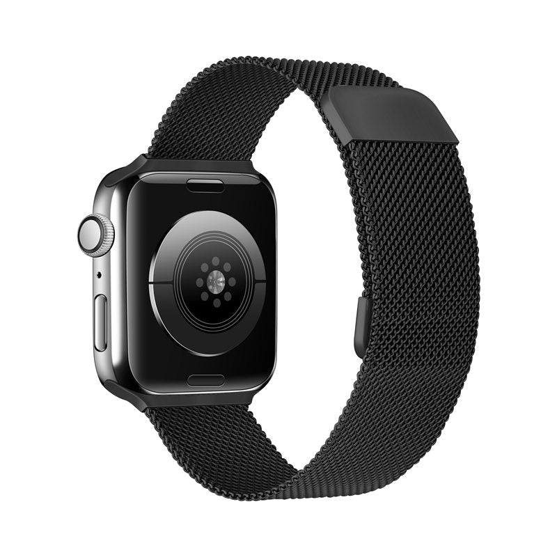 For Apple Watch Ultra 49mm Ultra 2 49mm Series 9 45mm SE (2023) 44mm Series 8 45mm 7 45mm Series 4 5 6 SE 44mm SE (2022) 44mm Series 1 2 3 42mm Stainless Steel Mesh Watch Strap Magnetic Replacement Wristband