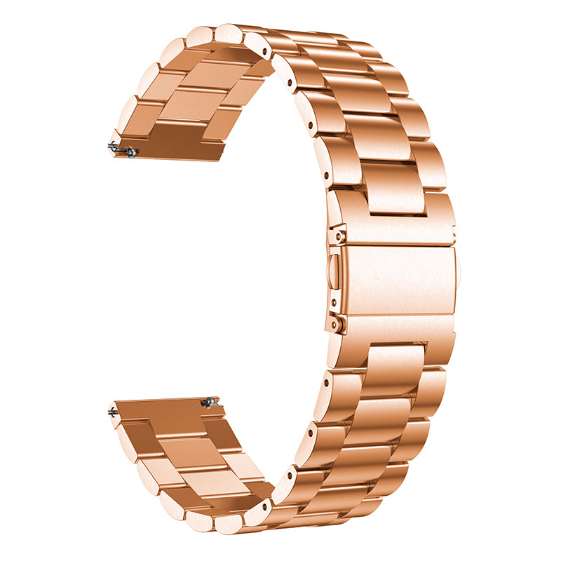 Stainless Steel 3 Beads Metal Replacement Wristband Watch Band for Samsung Galaxy Watch6 40mm 44mm Watch6 Classic 43mm 47mm Watch 5 40mm 44mm 5 Pro 45mm Watch4 40mm 44mm
