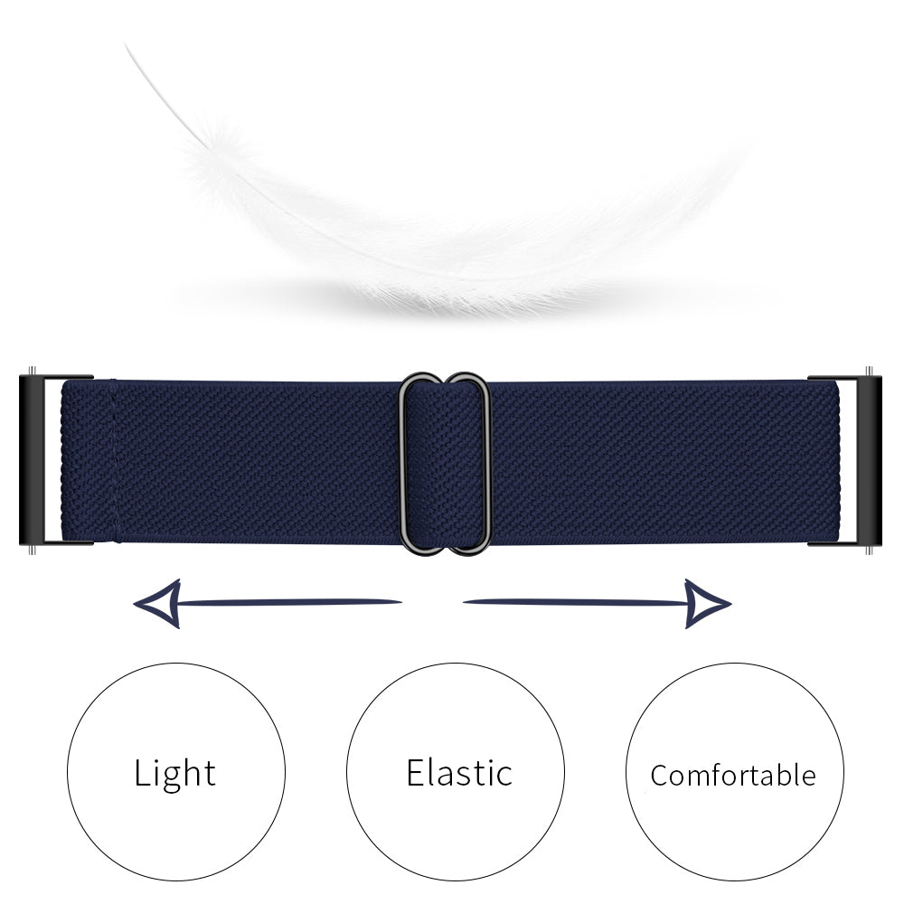 22mm Adjustable Braided Solo Loop Watch Band Fabric Nylon Elastic Belt Bracelet for Samsung Galaxy Watch 46mm Gear S3 Classic Gear S3 Frontier Huawei Watch GT Amazfit GTR 47mm