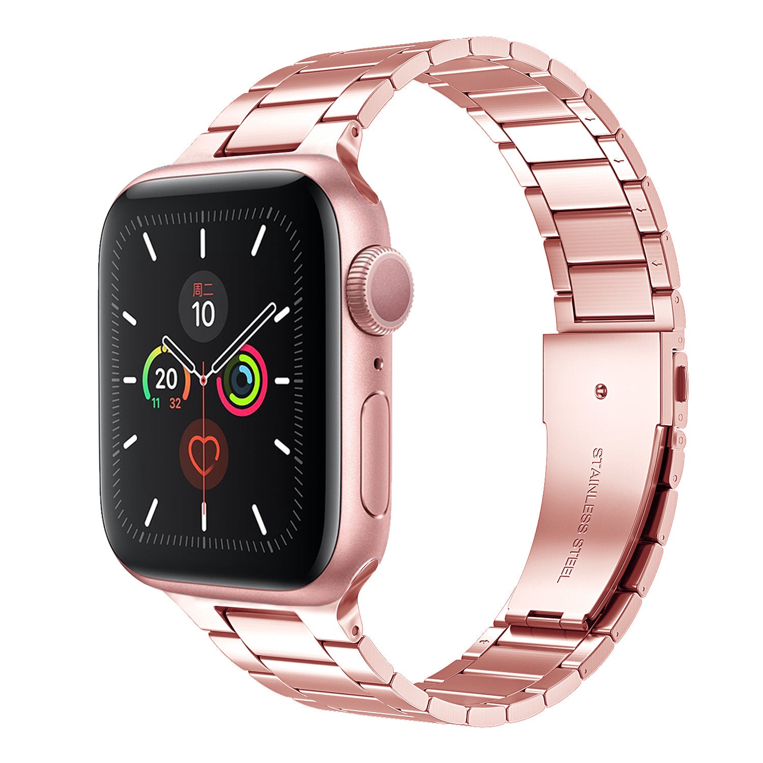 Ultra-thin Stainless Steel Smart Watch Band Strap for Apple Watch Ultra 49mm Ultra 2 49mm Series 9 45mm SE (2023) 44mm Series 8 45mm 7 45mm Apple Watch Series 6 SE SE (2022) 5 4 44mm Series 3 2 1 42mm