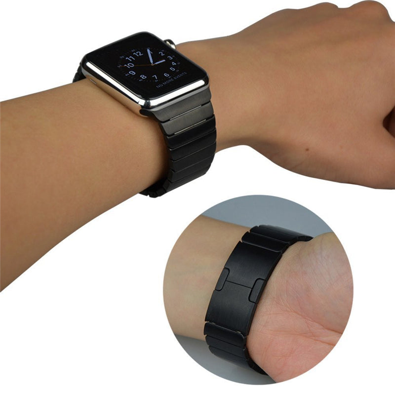 For Apple Watch Series 9 8 7 41mm 6 SE SE (2022) SE (2023) 5 4 40mm 3 2 1 38mm Wrist Strap Stainless Steel Watch Band