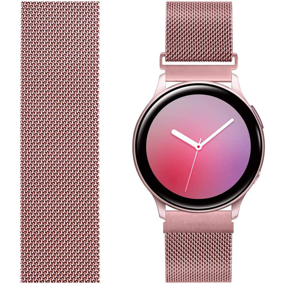 JLT Durable Magnetic Absorption Design Replacement Strap Milanese Stainless Steel Smart Watch Band 20mm Watch Band Strap for Samsung Galaxy Watch 3 41mm etc.