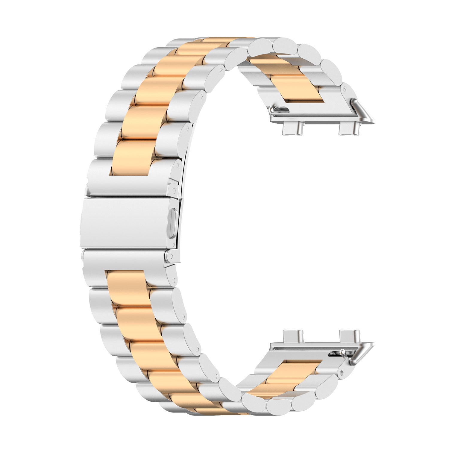 Three Beads Stainless Steel Smart Watch Band Strap for Oppo Watch 2 42mm